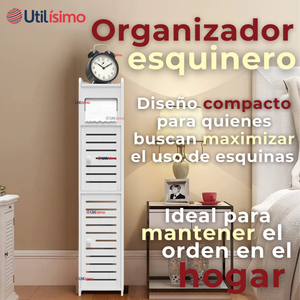 Mueble Estante Esquinero Organizador De Baño Blanco