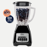 Licuadora Oster® 2 velocidades más pulso y vaso de vidrio BLSTKAGBPB