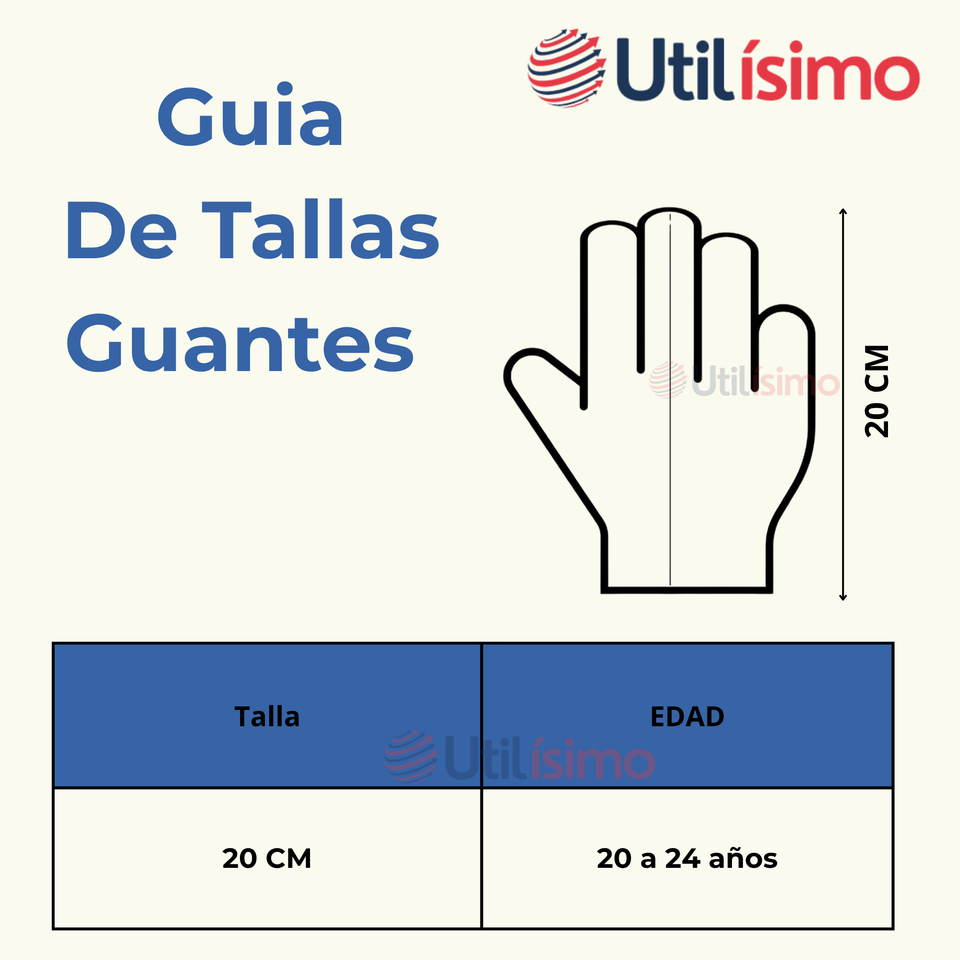 Guantes 20CM Táctil Lana Acrílica Adulto Colores Surtidos