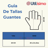 Guantes 20CM Táctil Lana Acrílica Adulto Colores Surtidos