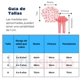 Traje de Baño Manga Larga SPF UV50+ Falda Pantalón Melocotón