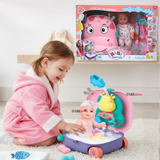 Muñeca Bebe Juguete Con Set Para Baño Con Accesorios