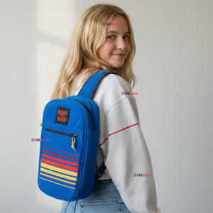 Soft Cooler Coleman Stranger Things™ 6 Latas Azul Bolso Mochila
