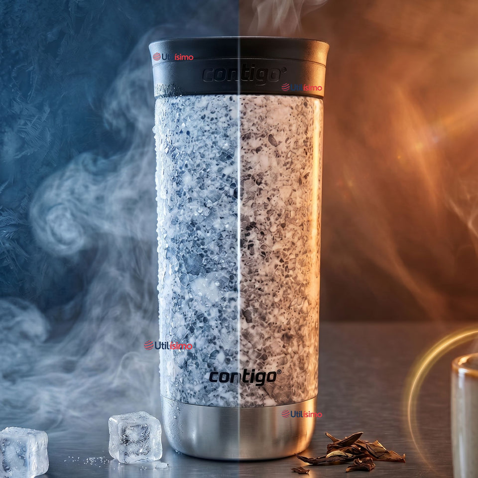 Vaso Mug Huron Couture Specked Slate Vaso Térmico 473 Ml Contigo