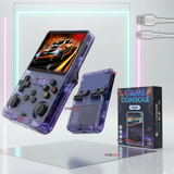 Pantalla IPS Retro Gaming Portátil R36s 64GB Consola Recargable USB