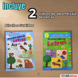 Pack 2 Libros De Aprendizaje de Letras Educativo Diseños Surtidos