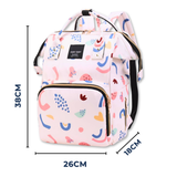 Mochila Maternal Oxford Bolso Pañalera Infantil Diseño Estampado Térmica e Impermeable