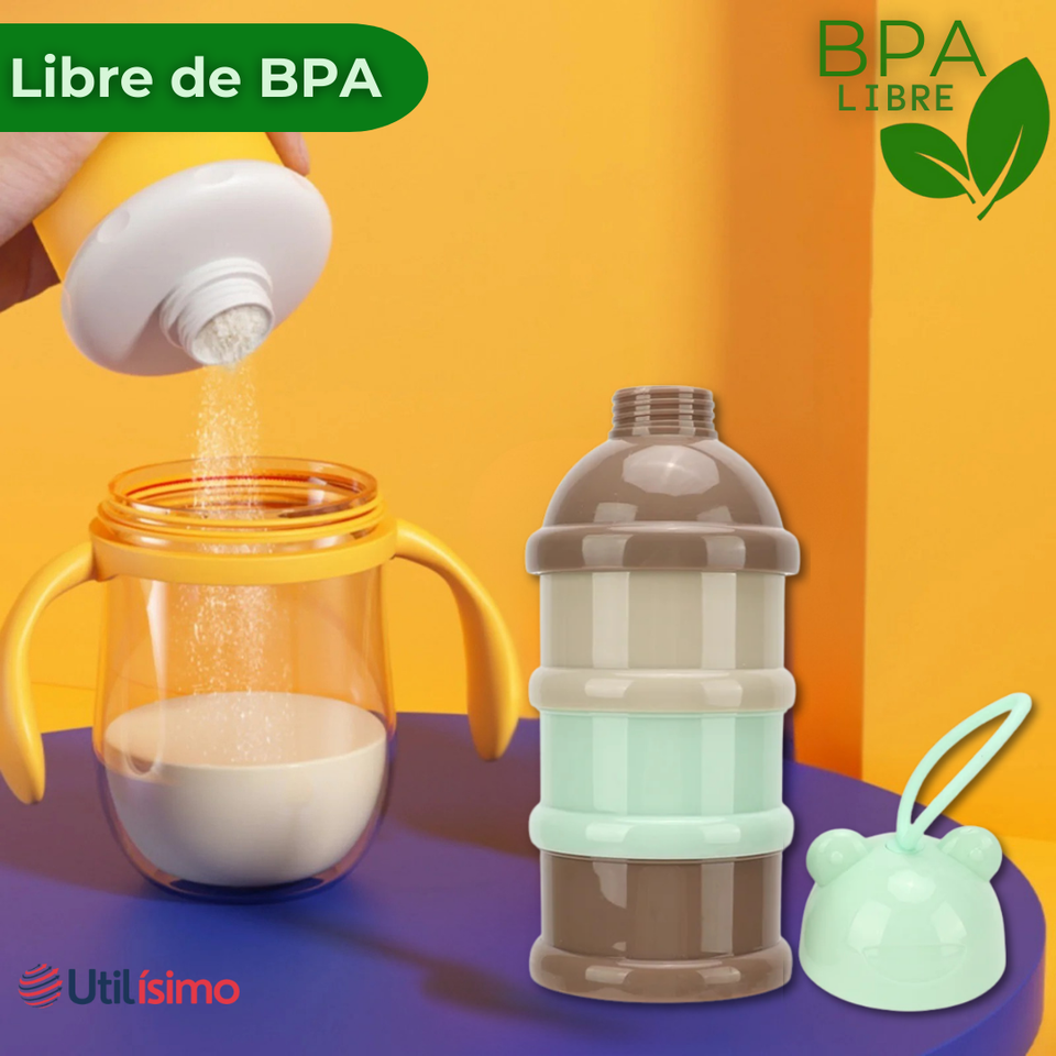 Dispensador De Alimentos Portátil Multicapa Libre de BPA  Bebés Niño Niña