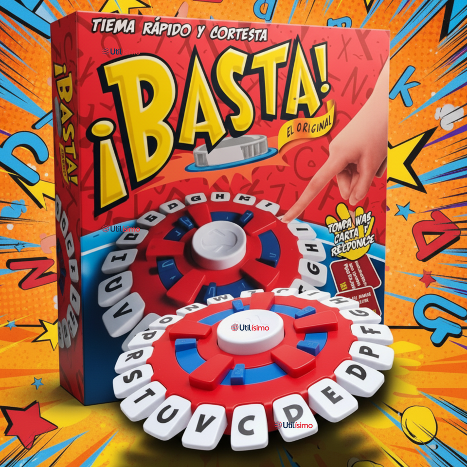 Basta Juego De Palabras Calidad Premium Piensa Rápido Y Contesta Stop Original