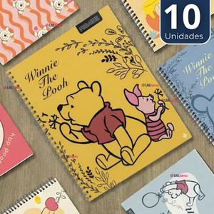 Pack 10 Cuadernos Universitarios Winnie Pooh 100 Hojas Proarte Diseño Surtido