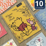 Pack 10 Cuadernos Universitarios Winnie Pooh 100 Hojas Proarte Diseño Surtido