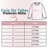 Polerón Algodón Cuello Redondo Niña Turquesa Hámster