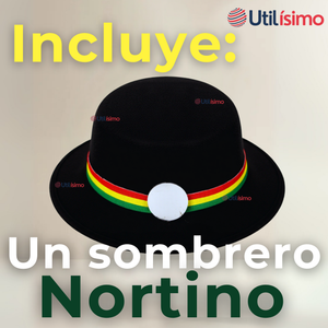 Sombrero Nortino Fiestas Patrias Gorro Niña Baile Danzas Negro