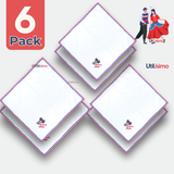 Pack 6 Pañuelos Baile Cueca 45CM Bordado Espuelas Fiestas Patrias