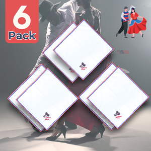Pack 6 Pañuelos Baile Cueca 45CM Bordado Espuelas Fiestas Patrias