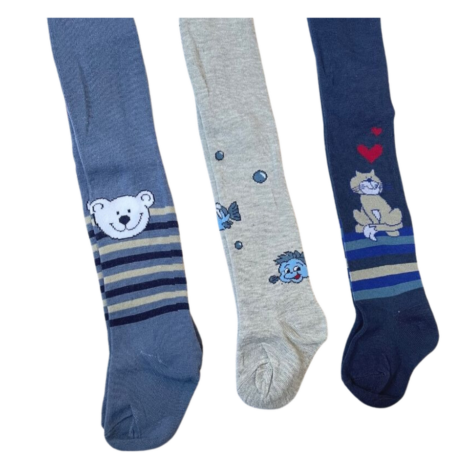 Pack 3 Pantys Primera Capa Invierno Niño Y Niña Surtido