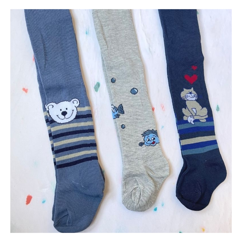 Pack 3 Pantys Primera Capa Invierno Niño Y Niña Surtido