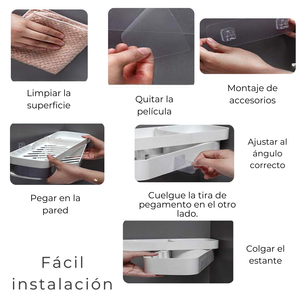 Organizador Esquinero Ajustable Multiuso para Baño y Cocina