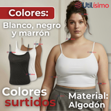 Polera Camiseta Pabilo Básica Lisa Elástica Algodón Mujer Colores Surtidos