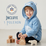 Polerón Polar Con Capucha Invierno Bebé Niño Arctic Bear