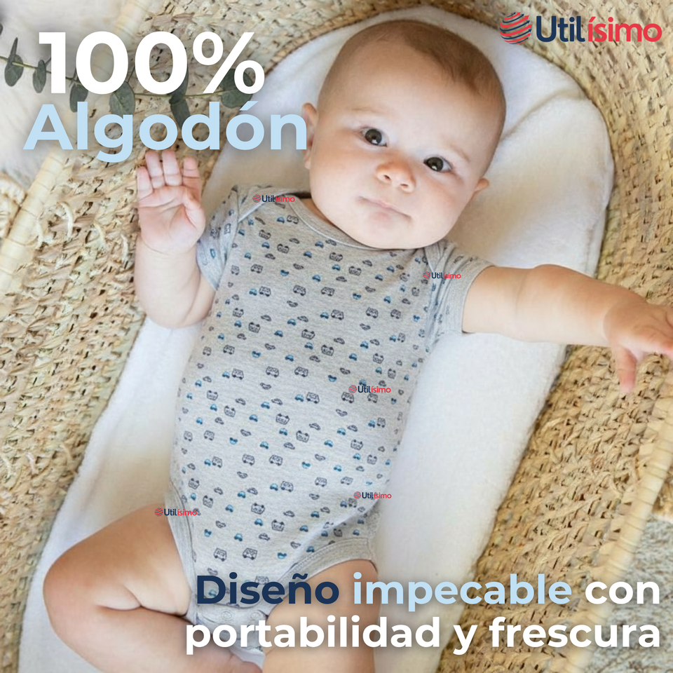 Pack 4 Bodys Niño Manga Corta Tedmimak 100% Algodón Ready Fun