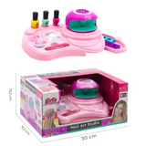 Kit De Manicura Con Lámpara  de Secado Juguete Niña
