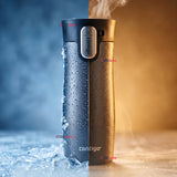 Vaso Mug Contigo West Loop Salt Térmico Gris Cristalino 473 Ml Acero Inoxidable