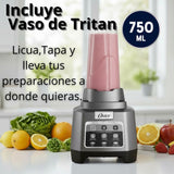 Licuadora Profesional Oster® XTREME MIX con iBLEND y MAX CRUSH con Tecnología Reversible, Vaso Blend-N-Go BLSTXPG-BGW