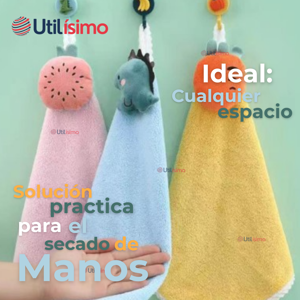 Pack 3 Toalla de Manos 100% Algodón Niño Surtido