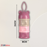 Dispensador De Alimentos Portátil Multicapa Libre de BPA  Bebés Niño Niña