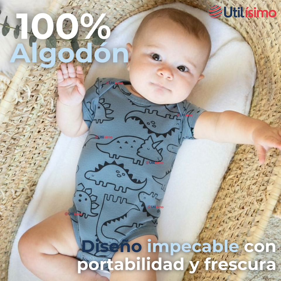 Pack 4 Bodys Niño Manga Corta Tedmimak 100% Algodón Ready for Fun