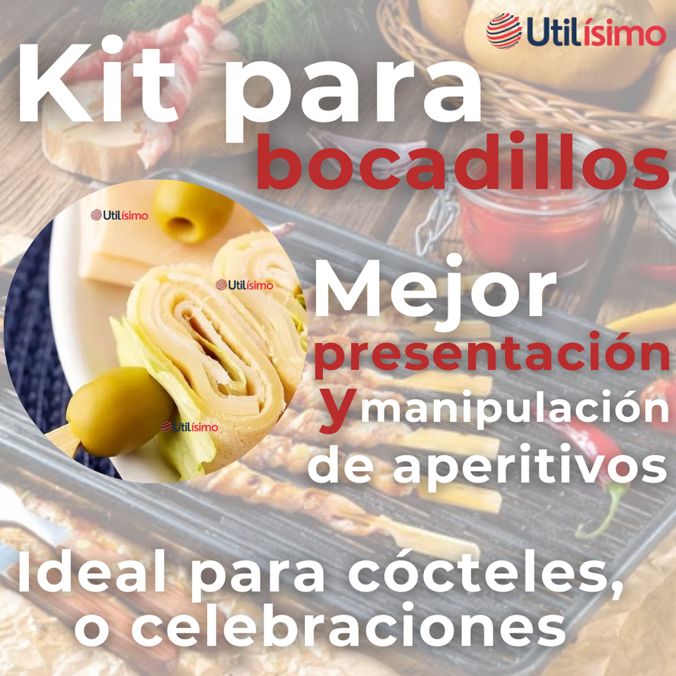 Pack 100 Piezas Brochetas De Bambú Bandera Cóctel 15cm