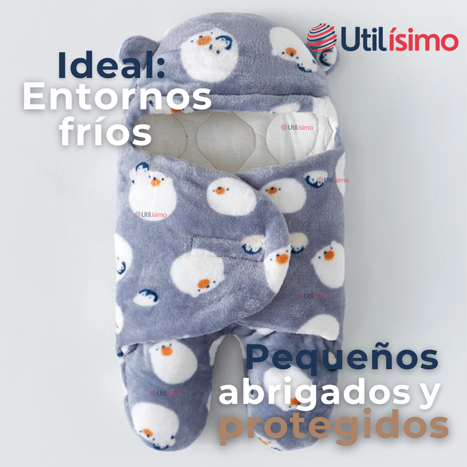 Osito Saco De Bebé Frizado Con Diseños Surtidos 3 a 9 Meses Niño