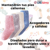 2 pares Calcetines Térmicos Poliéster Peludito Niña Surtidos