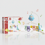 Móvil Sonajero Giratorio Musical Bebé Niño Azul