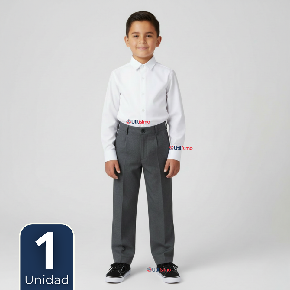Pantalón Escolar Colegio Clásico Niño Gris