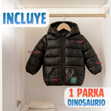 Parka Dinosaurio Con Capucha Manga Larga Niño Jump Kids