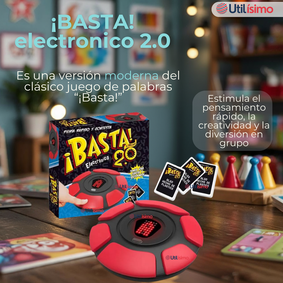 Basta Electrónico 2.0 Juego de Mesa Piensa Rápido