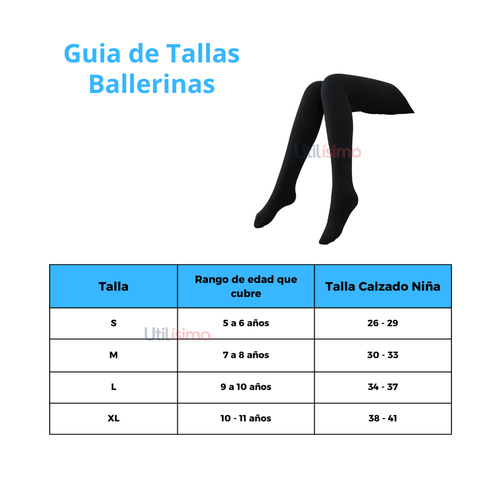 Pack 3 Ballerina Escolar Azul Linea Algodón