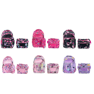 Mochila Con Lonchera Y Estuche 45CM Diseño Estampado Niña
