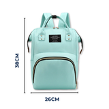 Mochila Maternal Bolso Pañalera Nylon Bebé Diseño Unicolor Térmica e Impermeable