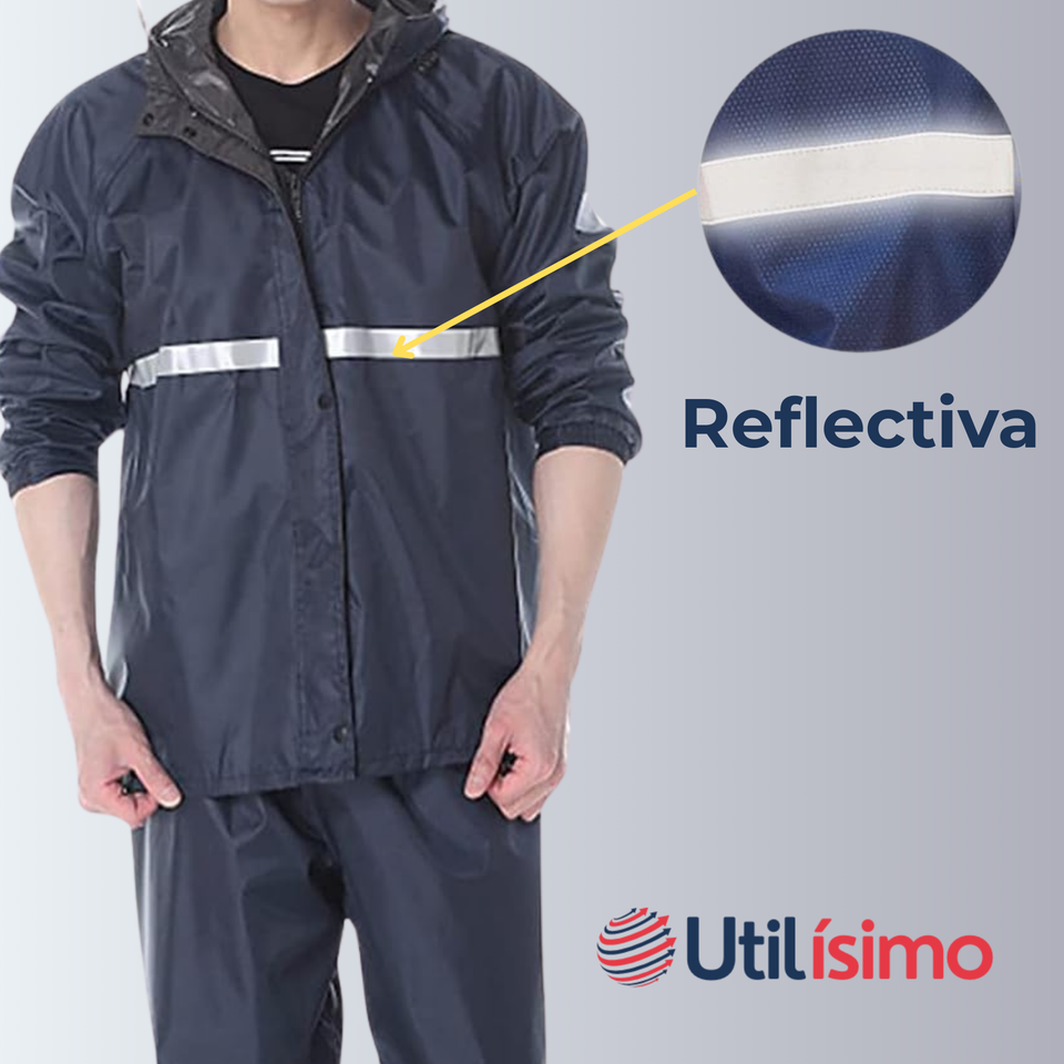 Poncho Impermeable Adulto Unisex Negro