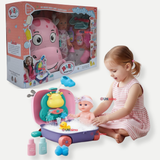 Muñeca Bebe Juguete Con Set Para Baño Con Accesorios