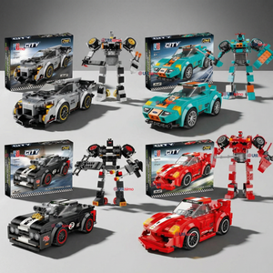 Auto Transformers Coche De Carreras Armable 203 Piezas Juguete Niño Modelos Y Colores Surtidos