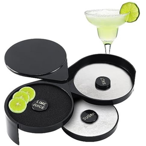 Escarchador De Copas Vasos Orillador Cócteles Micheladas 3 Bandejas