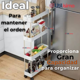 Estante Organizador 4 Niveles Con Ruedas Multifuncional