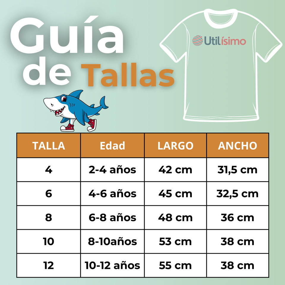 Polera Brainrots 100% Algodón Manga Corta Niño Tralalero Amarillo