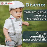 Conjunto de Vestir con Tirantes Camisa Pantalón Corto Algodón