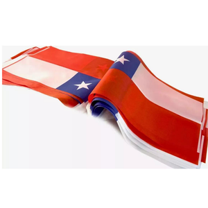 Pack 3 Guirnaldas Decorativas Banderines  Bandera de Chile fechas Patrias