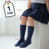 Calcetín Escolar Corto Acrilico Azul Niños y Niñas